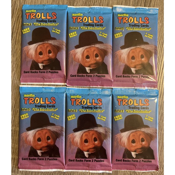 NORFIN Toys Vintage Norfin Troll Trading Cards 992 Series 1 Lot Of